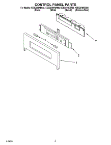 02 - Control Panel Parts parts for Kitchenaid Oven KEBC278KBL03 from AppliancePartsPros.com