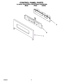 02 - Control Panel Parts parts for Kitchenaid Oven KEBC247KWH03 from AppliancePartsPros.com