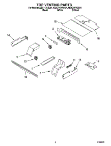 05 - Top Venting Parts, Optional Parts parts for Kitchenaid Oven KEBC147KWH04 from AppliancePartsPros.com