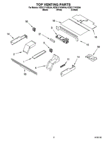 05 - Top Venting Parts, Optional Parts parts for Kitchenaid Oven KEBC171KBL04 from AppliancePartsPros.com