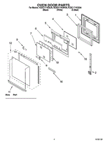 03 - Oven Door Parts parts for Kitchenaid Oven KEBC171KWH04 from AppliancePartsPros.com