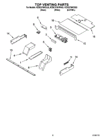 05 - Top Venting Parts, Optional Parts parts for Kitchenaid Oven KEBC276KSS03 from AppliancePartsPros.com