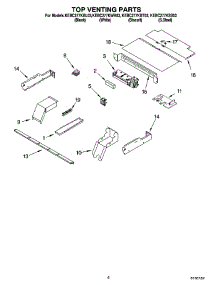 05 - Top Venting Parts, Miscellaneous Parts parts for Kitchenaid Oven KEBC277KBT03 from AppliancePartsPros.com