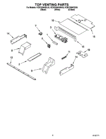 05 - Top Venting Parts, Optional Parts parts for Kitchenaid Oven KEBC206KBL03 from AppliancePartsPros.com