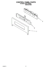 04 - Control Panel Parts parts for Kitchenaid Oven KEBC167MSS00 from AppliancePartsPros.com