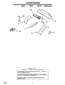 04 - Latch Parts parts for Kitchenaid Oven KEHC309JSS05 from AppliancePartsPros.com