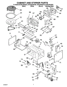 06 - Cabinet And Stirrer Parts parts for Kitchenaid Oven KEHC309JBT05 from AppliancePartsPros.com
