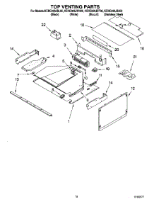 08 - Top Venting Parts parts for Kitchenaid Oven KEHC309JWH05 from AppliancePartsPros.com