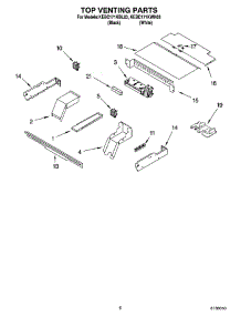 05 - Top Venting Parts, Optional Parts parts for Kitchenaid Oven KEBC171KWH03 from AppliancePartsPros.com