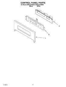 02 - Control Panel Parts parts for Kitchenaid Oven KEBC247KBL02 from AppliancePartsPros.com