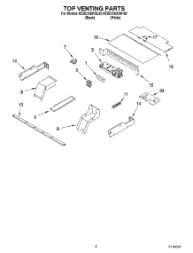 05 - Top Venting Parts, Optional Parts parts for Kitchenaid Oven KEBC206KBL02 from AppliancePartsPros.com