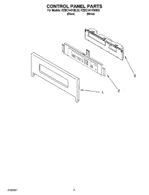02 - Control Panel Parts parts for Kitchenaid Oven KEBC141KWH03 from AppliancePartsPros.com