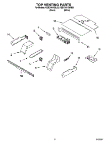 05 - Top Venting Parts, Optional Parts parts for Kitchenaid Oven KEBC141KWH03 from AppliancePartsPros.com