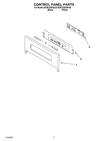 02 - Control Panel Parts parts for Kitchenaid Oven KEBC206KWH02 from AppliancePartsPros.com