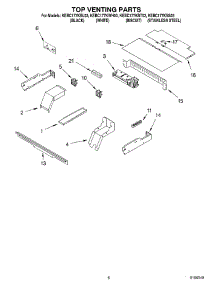 05 - Top Venting Parts, Optional Parts parts for Kitchenaid Oven KEBC177KSS03 from AppliancePartsPros.com