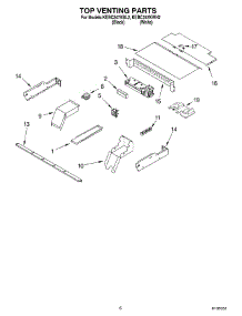 05 - Top Venting Parts, Miscellaneous Parts parts for Kitchenaid Oven KEBC247KBL2 from AppliancePartsPros.com