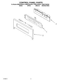 02 - Control Panel Parts parts for Kitchenaid Oven KEMC378KBT01 from AppliancePartsPros.com