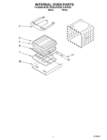 03 - Internal Oven Parts parts for Kitchenaid Oven KEBC101KWH03 from AppliancePartsPros.com