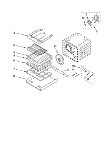 Internal Oven parts for Kitchenaid Wall Oven KEHC309JBL5 from AppliancePartsPros.com