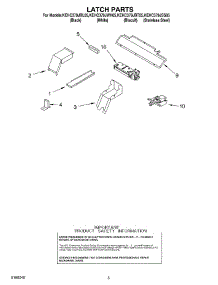 04 - Latch Parts parts for Kitchenaid Oven KEHC379JBT05 from AppliancePartsPros.com