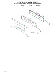 02 - Control Panel Parts parts for Kitchenaid Oven KEBC277KBT02 from AppliancePartsPros.com