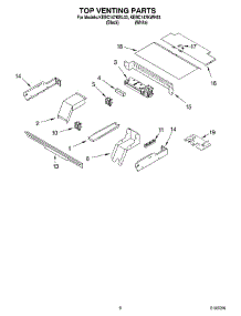 05 - Top Venting Parts, Optional Parts parts for Kitchenaid Oven KEBC147KBL03 from AppliancePartsPros.com
