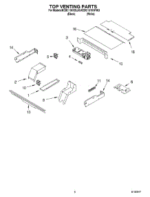05 - Top Venting Parts, Miscellaneous Parts parts for Kitchenaid Oven KEBC101KBL03 from AppliancePartsPros.com