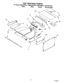 08 - Top Venting Parts parts for Kitchenaid Oven KEMC308KWH01 from AppliancePartsPros.com