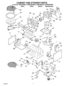 06 - Cabinet And Stirrer Parts parts for Kitchenaid Oven KEMC308KBL01 from AppliancePartsPros.com