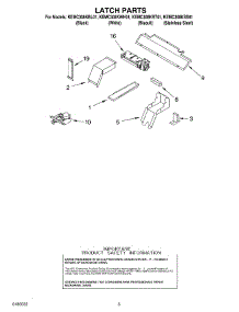 04 - Latch Parts parts for Kitchenaid Oven KEMC308KBT01 from AppliancePartsPros.com