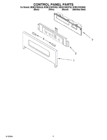 02 - Control Panel Parts parts for Kitchenaid Oven KEBC278KSS02 from AppliancePartsPros.com