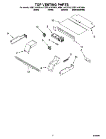 05 - Top Venting Parts, Optional Parts parts for Kitchenaid Oven KEBC107KSS03 from AppliancePartsPros.com