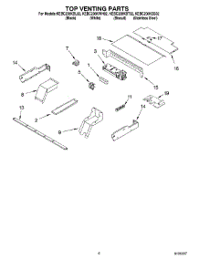 05 - Top Venting Parts, Optional Parts parts for Kitchenaid Oven KEBC208KBT02 from AppliancePartsPros.com