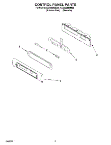 02 - Control Panel Parts parts for Kitchenaid Oven KEBV208MMT00 from AppliancePartsPros.com