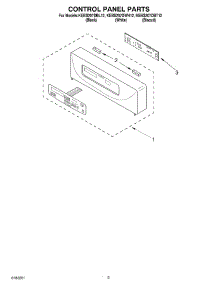 02 - Control Panel parts for Kitchenaid Oven KEBS207DBL12 from AppliancePartsPros.com