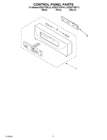 02 - Control Panel parts for Kitchenaid Oven KEBS277DBT12 from AppliancePartsPros.com