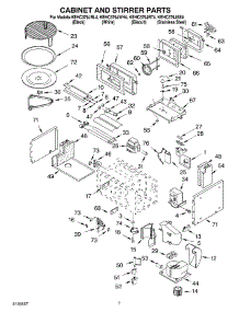 06 - Cabinet And Stirrer parts for Kitchenaid Oven KEHC379JWH4 from AppliancePartsPros.com