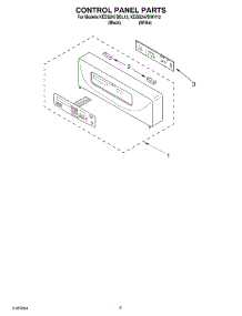 02 - Control Panel parts for Kitchenaid Oven KEBS247DWH12 from AppliancePartsPros.com