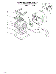 04 - Internal Oven parts for Kitchenaid Oven KEBS247DWH12 from AppliancePartsPros.com