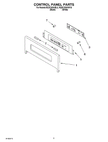 02 - Control Panel parts for Kitchenaid Oven KEBC206KBL0 from AppliancePartsPros.com