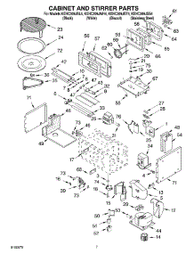 06 - Cabinet And Stirrer parts for Kitchenaid Oven KEHC309JBT4 from AppliancePartsPros.com