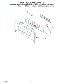 02 - Control Panel parts for Kitchenaid Oven KEBC208KBS0 from AppliancePartsPros.com