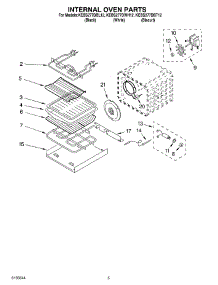 04 - Internal Oven parts for Kitchenaid Oven KEBS277DWH12 from AppliancePartsPros.com
