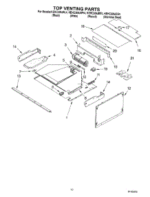 08 - Top Venting parts for Kitchenaid Oven KEHC309JWH4 from AppliancePartsPros.com