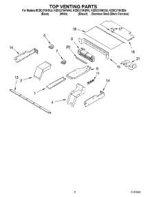 05 - Top Venting parts for Kitchenaid Oven KEBC278KBT0 from AppliancePartsPros.com