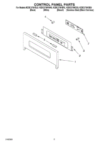 02 - Control Panel parts for Kitchenaid Oven KEBC278KBL0 from AppliancePartsPros.com