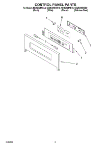 02 - Control Panel parts for Kitchenaid Oven KEMC378KWH0 from AppliancePartsPros.com