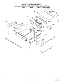 08 - Top Venting parts for Kitchenaid Oven KEMS377GBL4 from AppliancePartsPros.com