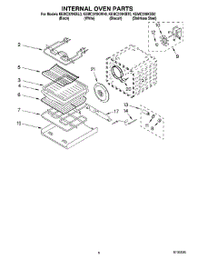 05 - Internal Oven parts for Kitchenaid Oven KEMC378KBL0 from AppliancePartsPros.com