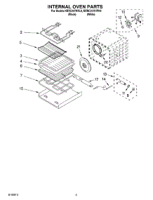 04 - Internal Oven parts for Kitchenaid Oven KEBC247KWH0 from AppliancePartsPros.com